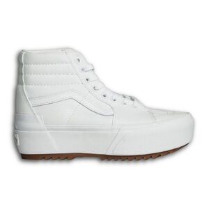 Vans SK8-Hi Stacked Platform Sneakers True White Women’s 8 Men’s 6.5